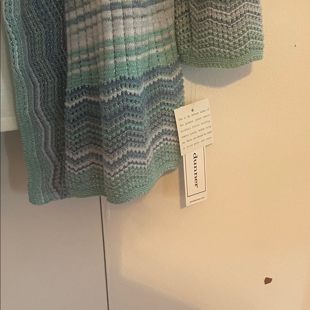 Alfred Dunner Multicolor Striped Cardigan - Picture 7 of 8